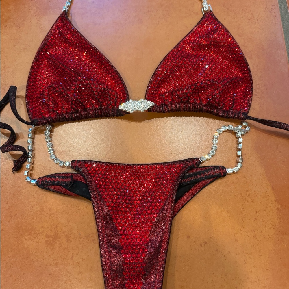 Toxic angelz red competition bikini